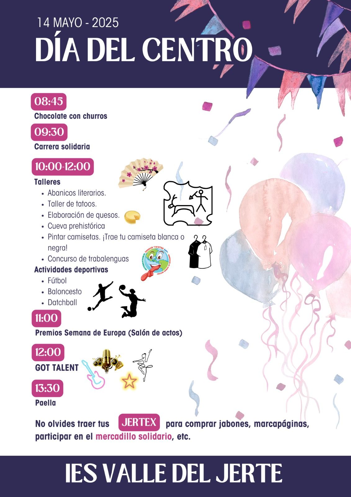 Cartel del día del centro 2025