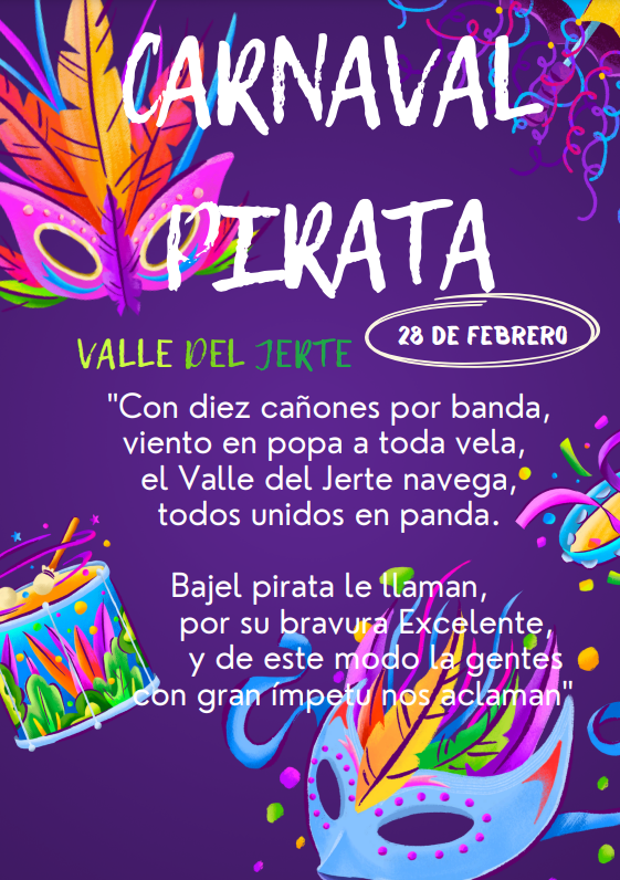 carnaval profesional moderno morado